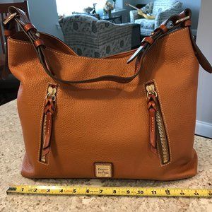 Dooney & Bourke Caramel Pebble Cooper Hobo